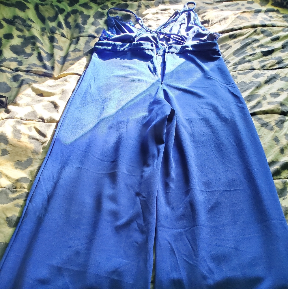 Royal Blue Lace Top Jumpsuit ⭐